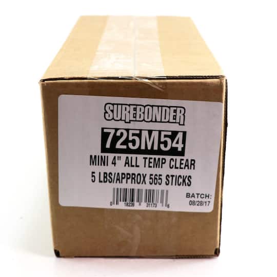 Surebonder® 4" Mini Clear Hot Glue Sticks, 5lb.